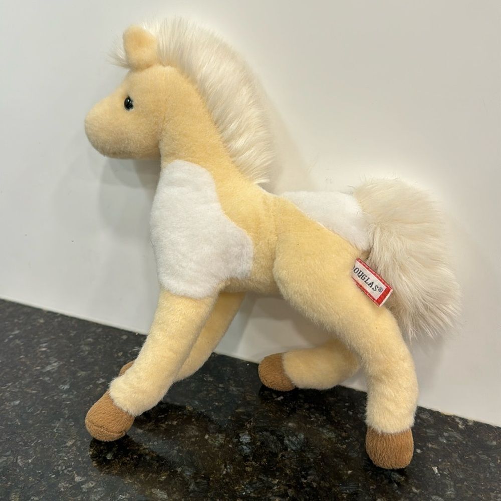 DOUGLAS Cuddle Toys Cavalia Horse Tan White 12” Standing Plush Stuffed Animal